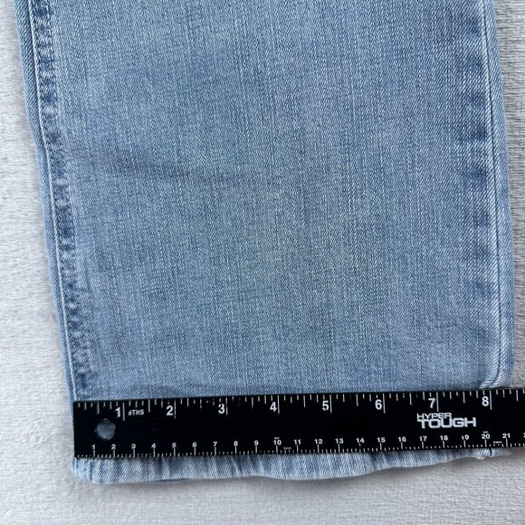 Democracy Bootcut Jeans Size 14W Women's AB Solution Light Wash Mid Rise Blue - Picture 10 of 12
